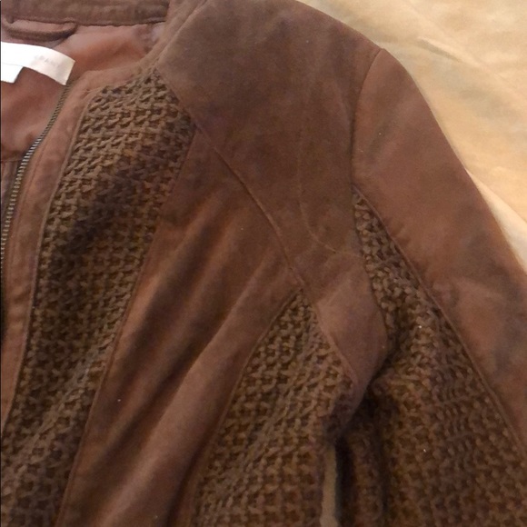 Brown faux suede jacket - Picture 7 of 9